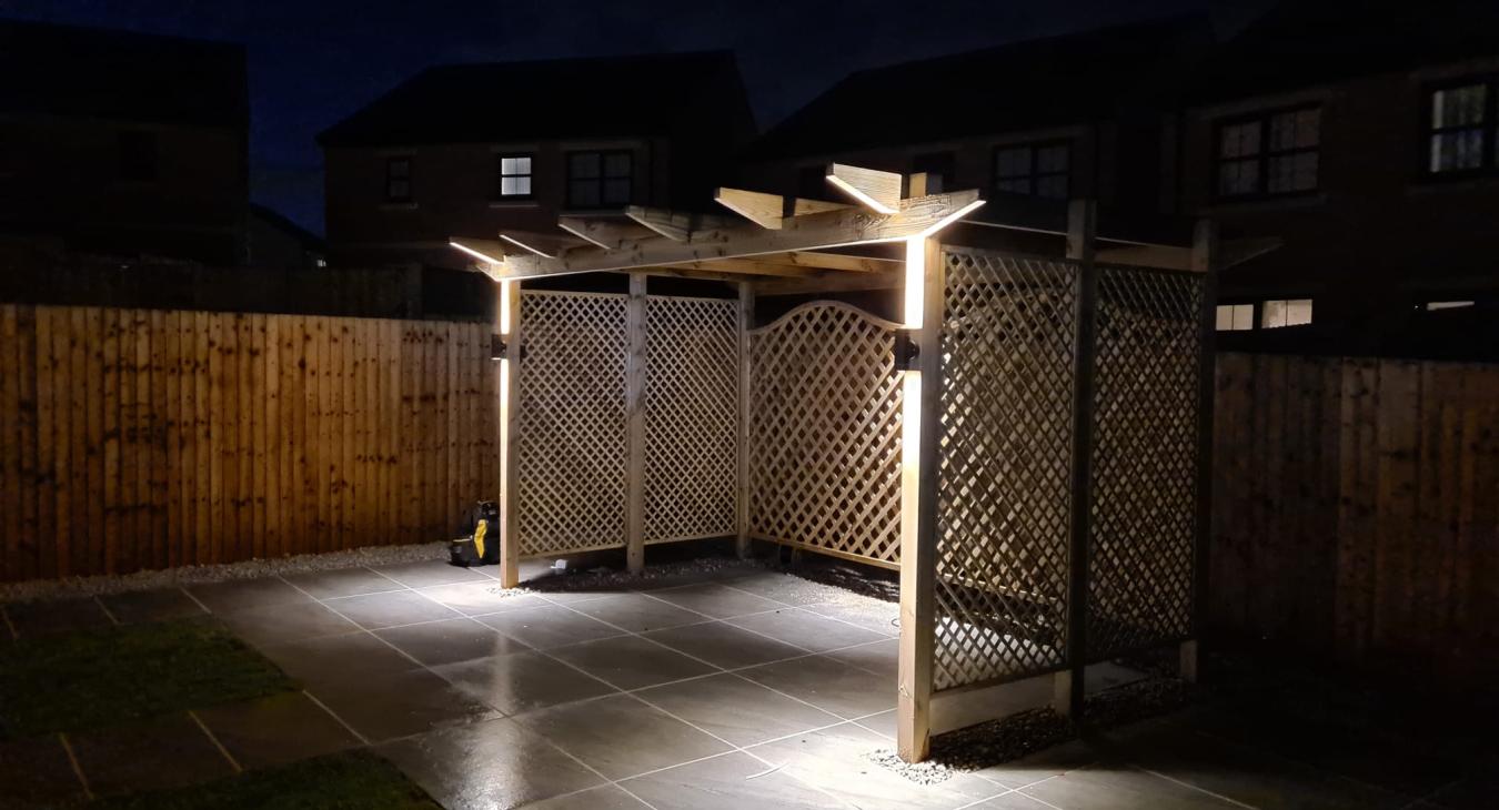 Garden lighting design & installation in Rotherham