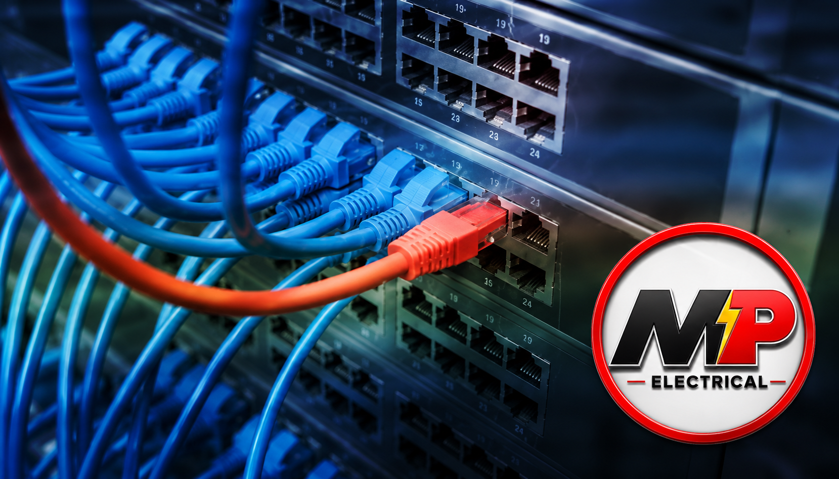 Data and network cabling installation by MP Electrical in South Yorkshire