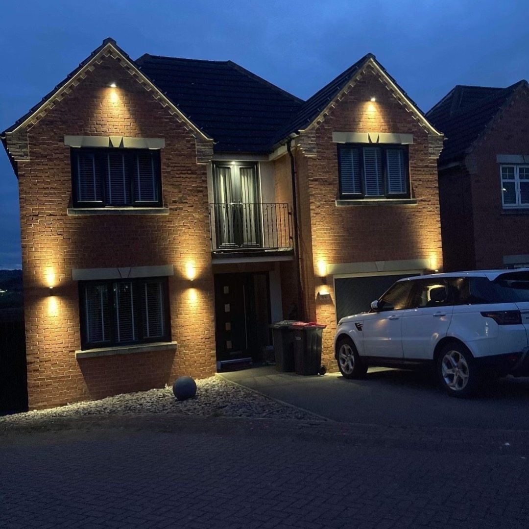 Soffit and fascia lighting installed by MP Electrical in South Yorkshire
